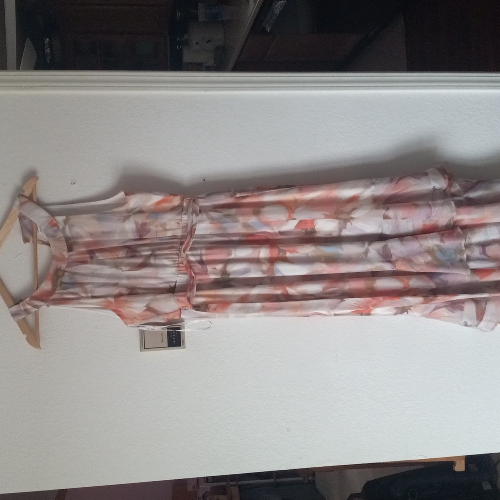 Calvin Klein Floral Sleeveless Maxi Dress Size 12